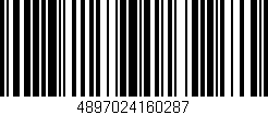 Código de barras (EAN, GTIN, SKU, ISBN): '4897024160287'