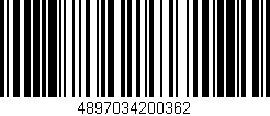 Código de barras (EAN, GTIN, SKU, ISBN): '4897034200362'