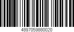 Código de barras (EAN, GTIN, SKU, ISBN): '4897059880020'