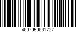Código de barras (EAN, GTIN, SKU, ISBN): '4897059881737'