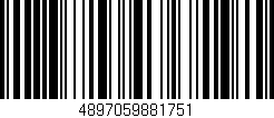 Código de barras (EAN, GTIN, SKU, ISBN): '4897059881751'