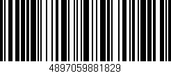 Código de barras (EAN, GTIN, SKU, ISBN): '4897059881829'