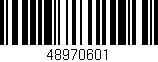 Código de barras (EAN, GTIN, SKU, ISBN): '48970601'
