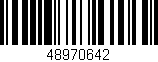 Código de barras (EAN, GTIN, SKU, ISBN): '48970642'