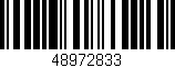 Código de barras (EAN, GTIN, SKU, ISBN): '48972833'