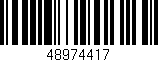 Código de barras (EAN, GTIN, SKU, ISBN): '48974417'