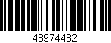 Código de barras (EAN, GTIN, SKU, ISBN): '48974482'