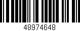 Código de barras (EAN, GTIN, SKU, ISBN): '48974648'
