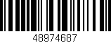 Código de barras (EAN, GTIN, SKU, ISBN): '48974687'