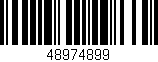 Código de barras (EAN, GTIN, SKU, ISBN): '48974899'