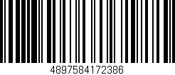 Código de barras (EAN, GTIN, SKU, ISBN): '4897584172386'