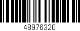 Código de barras (EAN, GTIN, SKU, ISBN): '48976320'
