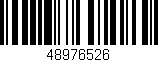 Código de barras (EAN, GTIN, SKU, ISBN): '48976526'