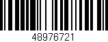 Código de barras (EAN, GTIN, SKU, ISBN): '48976721'