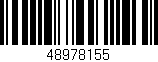 Código de barras (EAN, GTIN, SKU, ISBN): '48978155'