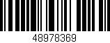 Código de barras (EAN, GTIN, SKU, ISBN): '48978369'