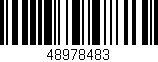 Código de barras (EAN, GTIN, SKU, ISBN): '48978483'