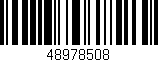Código de barras (EAN, GTIN, SKU, ISBN): '48978508'