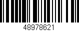 Código de barras (EAN, GTIN, SKU, ISBN): '48978621'