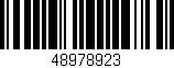 Código de barras (EAN, GTIN, SKU, ISBN): '48978923'