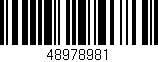 Código de barras (EAN, GTIN, SKU, ISBN): '48978981'