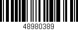 Código de barras (EAN, GTIN, SKU, ISBN): '48980389'
