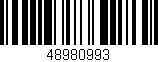 Código de barras (EAN, GTIN, SKU, ISBN): '48980993'
