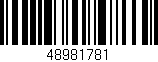 Código de barras (EAN, GTIN, SKU, ISBN): '48981781'