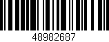 Código de barras (EAN, GTIN, SKU, ISBN): '48982687'