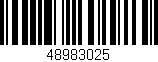 Código de barras (EAN, GTIN, SKU, ISBN): '48983025'
