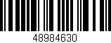 Código de barras (EAN, GTIN, SKU, ISBN): '48984630'