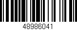 Código de barras (EAN, GTIN, SKU, ISBN): '48986041'
