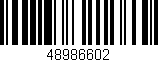 Código de barras (EAN, GTIN, SKU, ISBN): '48986602'