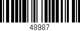 Código de barras (EAN, GTIN, SKU, ISBN): '48987'