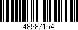 Código de barras (EAN, GTIN, SKU, ISBN): '48987154'