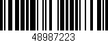 Código de barras (EAN, GTIN, SKU, ISBN): '48987223'