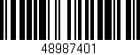 Código de barras (EAN, GTIN, SKU, ISBN): '48987401'