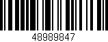 Código de barras (EAN, GTIN, SKU, ISBN): '48989847'