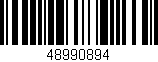 Código de barras (EAN, GTIN, SKU, ISBN): '48990894'
