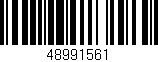 Código de barras (EAN, GTIN, SKU, ISBN): '48991561'