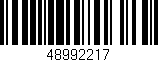Código de barras (EAN, GTIN, SKU, ISBN): '48992217'