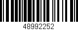 Código de barras (EAN, GTIN, SKU, ISBN): '48992252'