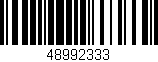 Código de barras (EAN, GTIN, SKU, ISBN): '48992333'
