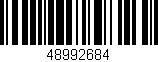 Código de barras (EAN, GTIN, SKU, ISBN): '48992684'