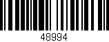 Código de barras (EAN, GTIN, SKU, ISBN): '48994'