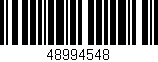 Código de barras (EAN, GTIN, SKU, ISBN): '48994548'