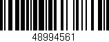 Código de barras (EAN, GTIN, SKU, ISBN): '48994561'