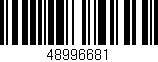 Código de barras (EAN, GTIN, SKU, ISBN): '48996681'
