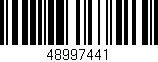 Código de barras (EAN, GTIN, SKU, ISBN): '48997441'