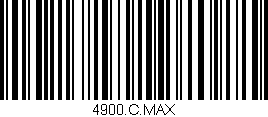 Código de barras (EAN, GTIN, SKU, ISBN): '4900.C.MAX'